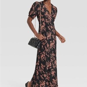 A New Day Black Puff Sleeve Maxi Dress